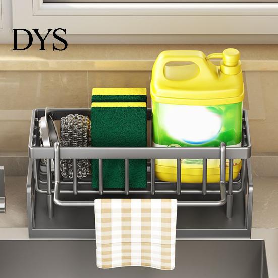 Compact Drain Rack Dish Drying for Kitchen Sink Draining with Tilted Water Sleek Design Tray Space-Saving Organizer Countertop Storage Utensil Holder