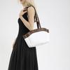 New Leather Basket Handbag Luxury Brand Designer Large Capacity Fashi Simple Ctrast Color Commuter Banquet Shoulder Tote Bag