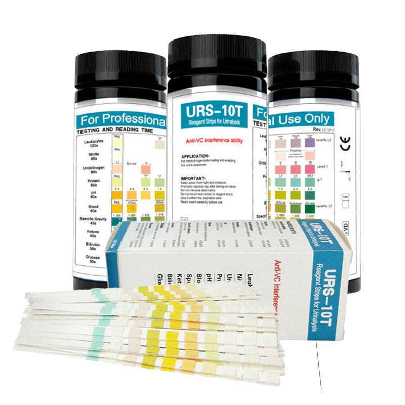 50/100 URS10T Urine Test Strips 10 Parameter WBC, Nitrite