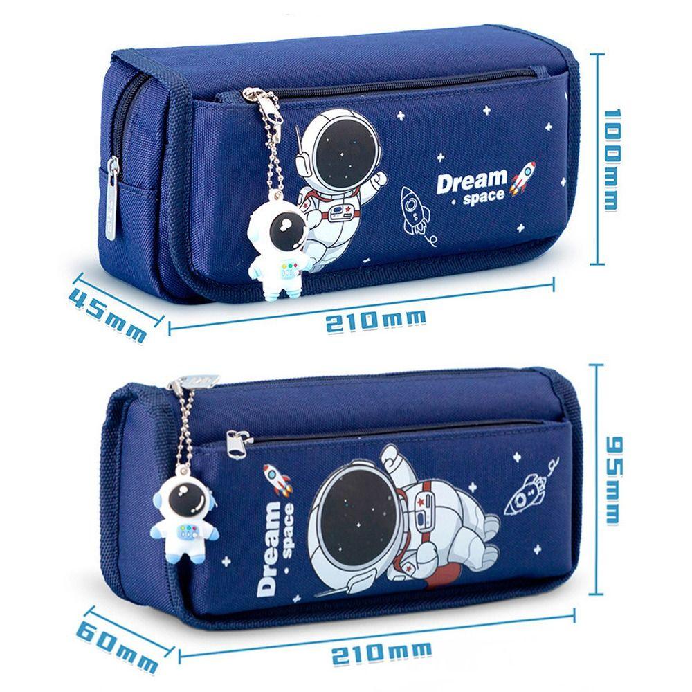 Large Capacity Astronaut Pencil Case Cartoon Pencil Bag Storage Bag Stationery Bag  School Supplies