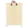 Foldable Laundry Basket with 4 Wheels Space Saving Portable Storage Hamper for Clothing Toys Home Sundries
