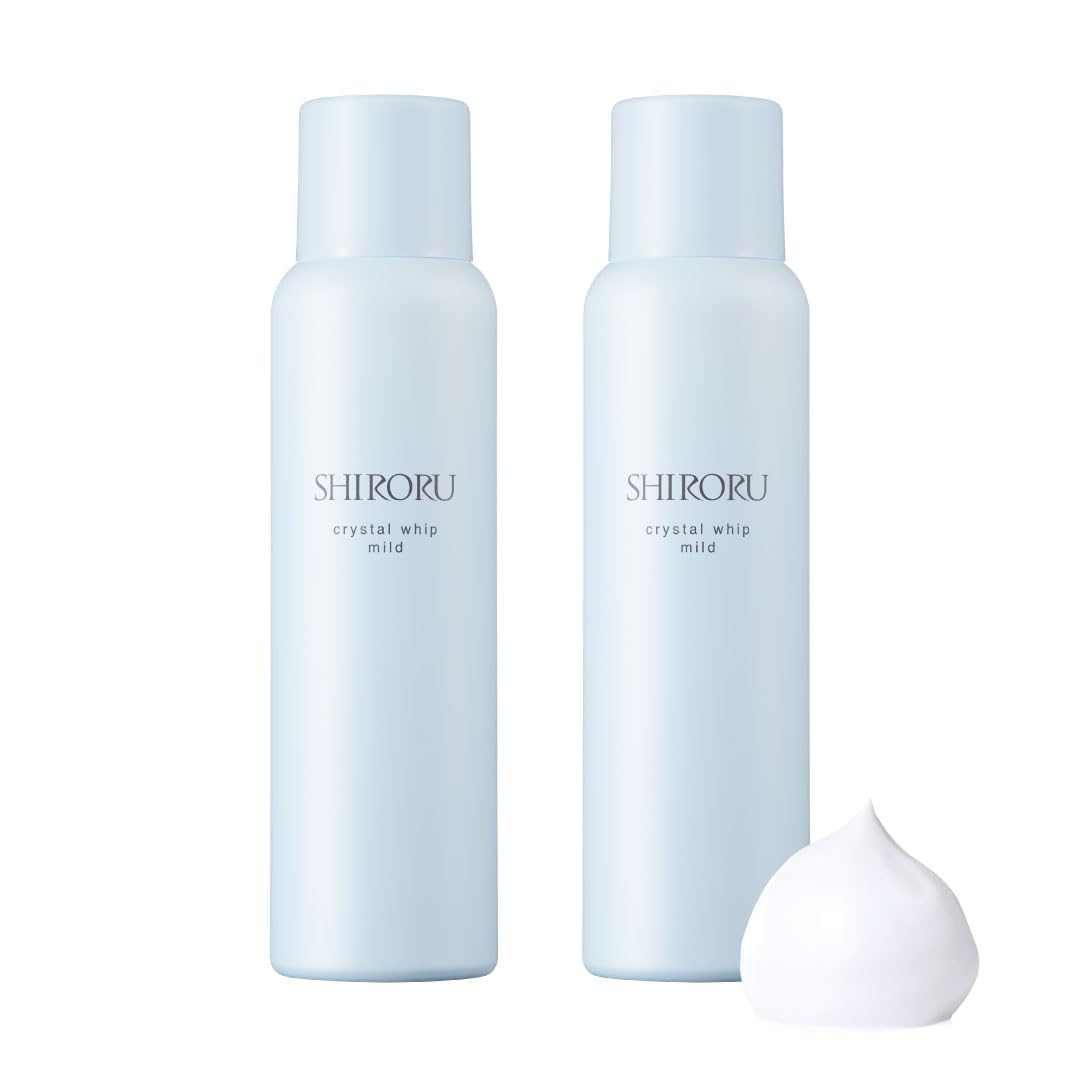 

SHIRORU Crystal Whip Mild Facial Foaming Facial Sensitive Dipotassium x 2 (Foaming Cleanser, Carbonated, Cleanser, Skin, Glycyrrhizinate) (120g