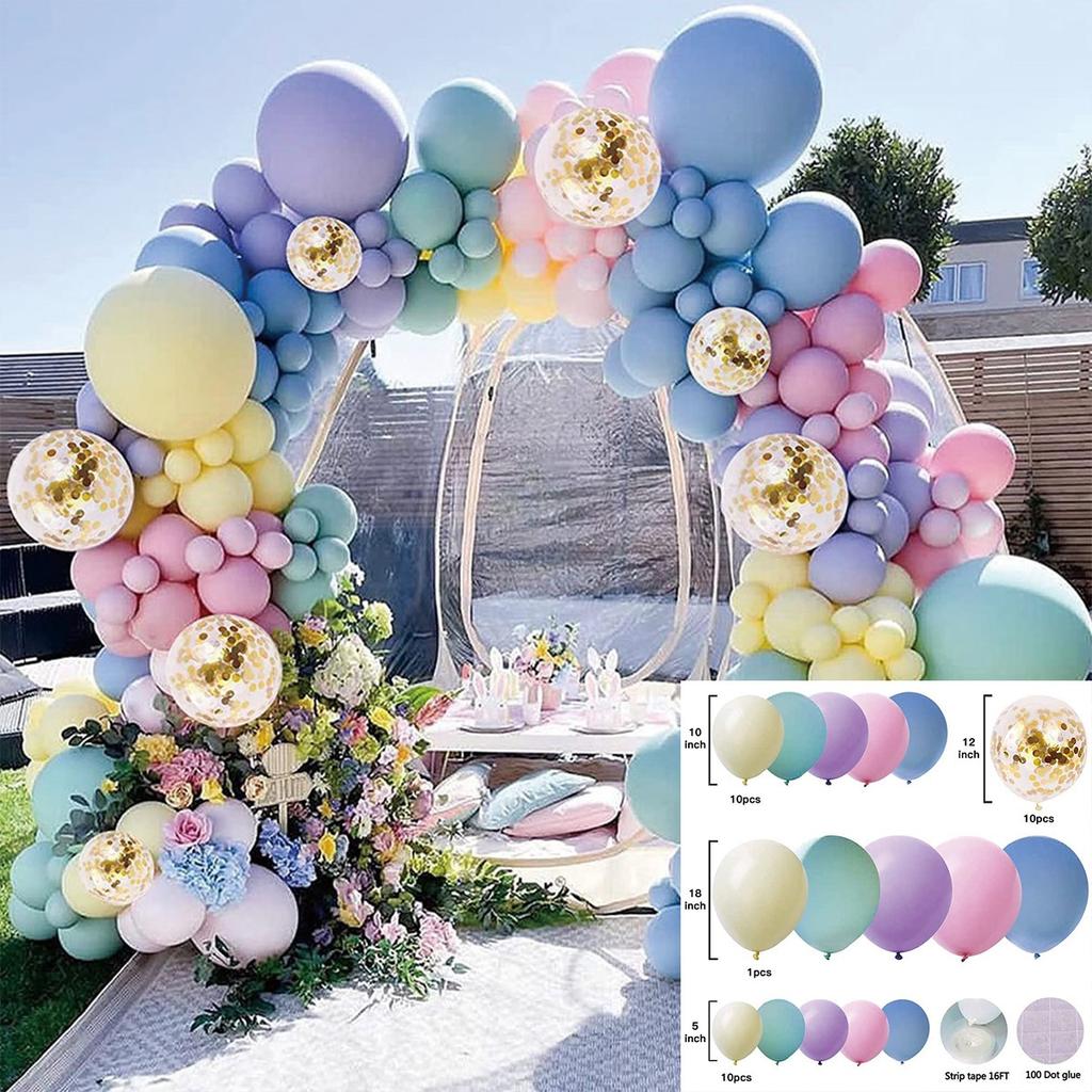 Forest Series Green Balloon Chain Set Children'S Birthday Theme Party Decoration Jungle Arrangement Balloon