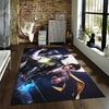 Combat Heroes Anime Style Rug Suitable for use as an anti-slip game mat for living room and bedroom sofas
