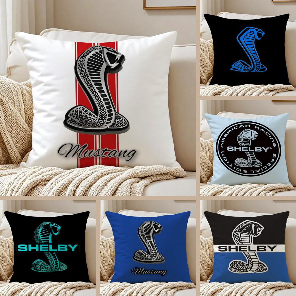 Car Classic SSHELBYS Cushion Cover Pillowcase Antidustmite Living Room Sofa Decor Cushion Room