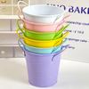 Metal Bucket Pencil Holder Funny Desk Organizer for Office Home Large Capacity