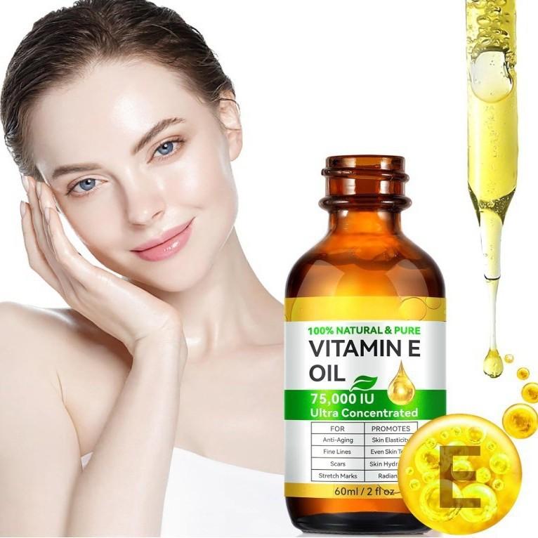 Organic Vitamin E Oil Pure Natural for Cosmetics Skincare Face Body 30ml