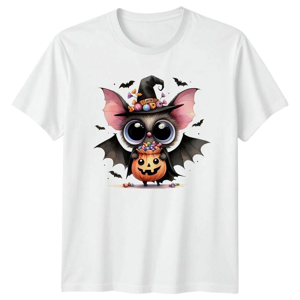 Cute Bat Halloween Trick Or Treat Holidays Unisexs TShirt Unisexs Tee Graphic Top S