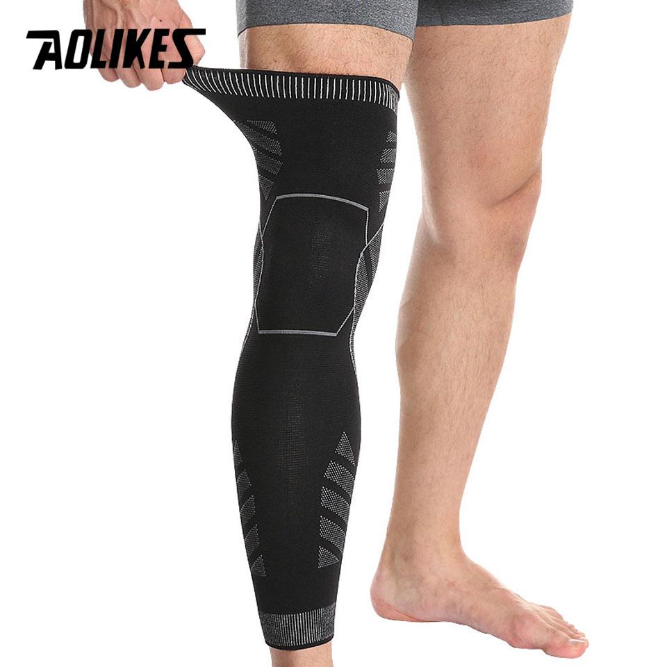 Aolikes Long Leg Compression Sleeves Knee Support for Basketball Football Pain Relief Full Leg Sleeve Brace