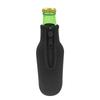 Módní jednobarevný návlek na pivní láhev se zipem, držák na nápojové láhve/plechovky(Černá)