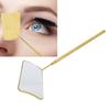 Fanshaped Eyelash Extension Mirror HD Contracted Fashion Stainless Steel Eyelash Mirror with Knurled Handle for Woman