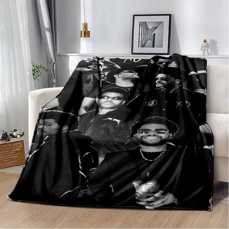 3D THE WEEKND,XO Alternative R&B Abel Tesfaye Flannel Blanket,Soft Throw Blanket for Home Bedroom Bed Sofa Travel Cover Kid Gift