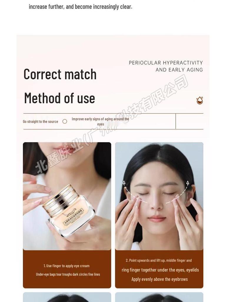 Véritable Crème Fermeté Yeux: Anti-rides, Cernes & Poches, Hydrate & Réduit les Ridules