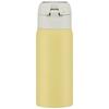 Skater (STOT3-A) 350ml Stainless Steel Mug Bottle with One-Touch Opening, Insulated, Double-Walled Vacuum Wall, Direct Drinking, Muted Yellow