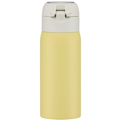Skater (STOT3-A) 350ml Stainless Steel Mug Bottle with One-Touch Opening, Insulated, Double-Walled Vacuum Wall, Direct Drinking, Muted Yellow
