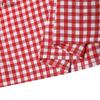 ZANZEA Women Casual V-neck Summer Grid Print Short Sleeve Dress