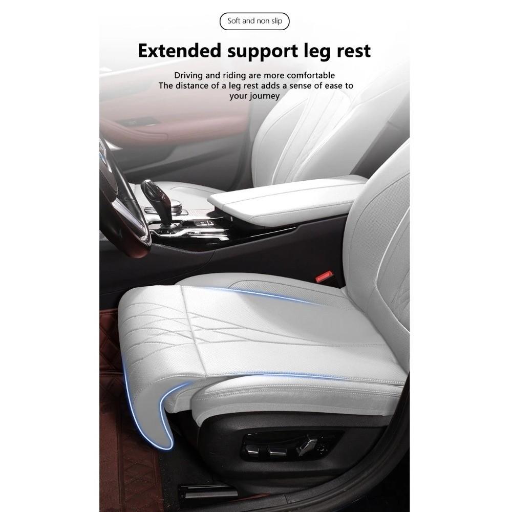 Leg Support Pads Car Seat Leg Support Extension Leather Seat Padding Mat Cover Automobile
