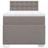 Maison Exclusive - Sommier à lattes de lit avec matelas Taupe 90x190 cm Tissu