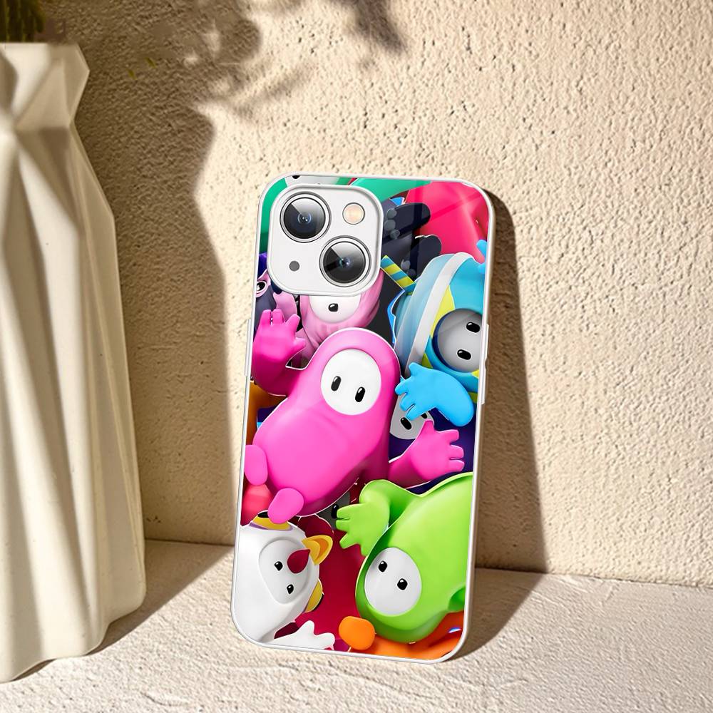 F-Fall G-Guys Party Game Tempered Glass For Iphone 14 13 12 11 Pro Mini XS MAX 14Plus X XS XR Cover