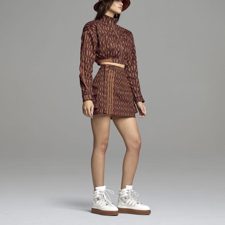 adidas Ivy Park Monogram Rock Wildbraun/Nachtrot HB8426