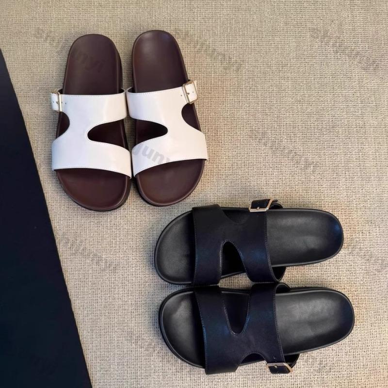 Sandali Donna 2025 Estate Bottone Quadrato Punta Tonda Estivi Ciabatte a Una Fascia Leggeri Comodi Casual Scarpe da Spiaggia