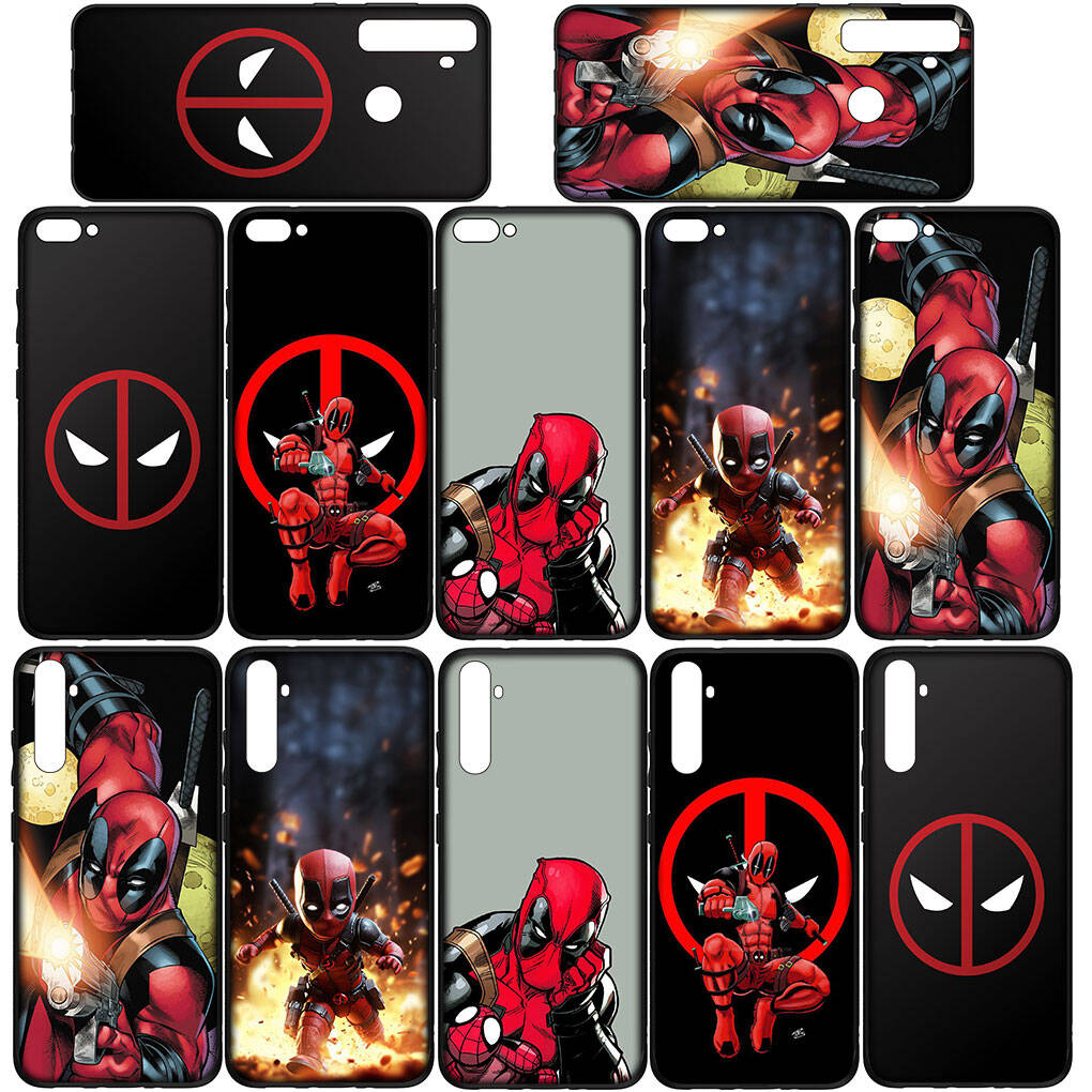 Phone Case for iPhone 17 16 15 Plus Huawei P30 P20 Lite Y9 Redmi Note 14 12 11 13 Pro 9C Max OPPO A60 A80 A40 A18 A38 Superhero Deadpool Comics Cover