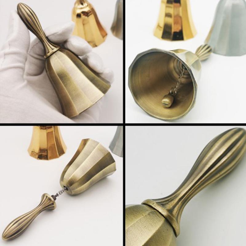 Manuell Bell Meditation Hand Bell Retro Style Lucky Dinner Prayer Handgjord dekor
