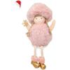 Christmas Hanging Pendant Featuring Soft Plush Angel Doll In Sitting Pose Designed for Tree Decor and Seasonal Home Ambiance