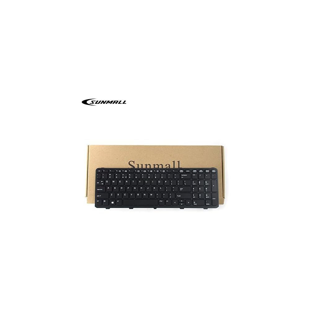 SUNMALL Новая сменная клавиатура для ноутбука с рамкой для серии HP Probook 450 G0 450 G1 Черная раскладка США (6 месяцев гарантии) [Параллельный импорт]