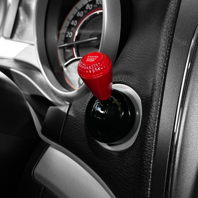 Universal Chrome Plated Car Start Button Lever With 4 Color Option Suitable For Interior Upgraded And DIY Installation