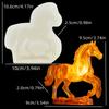 DIY Running horse candle silicone mold Running horse resin silicone mold Run horse concrete cement gypsum molds Christmas gift