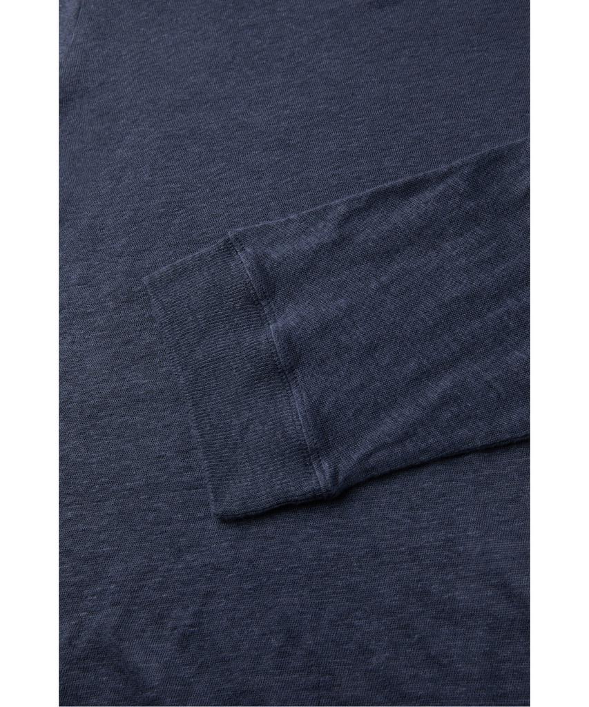 IROWOMEN Selhy Linen V-Neck Long Sleeve T-Shirt Iotaa26103Nyx