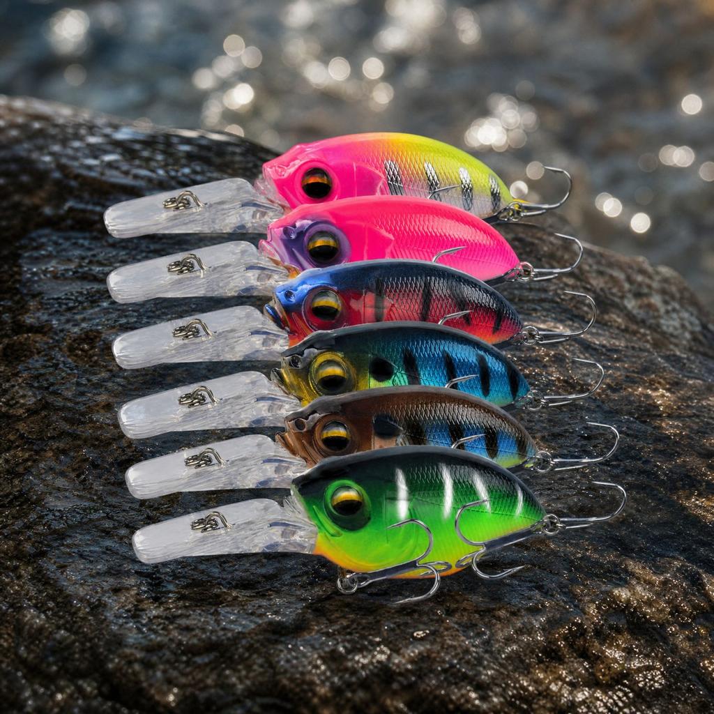 Long Lip Crankbait Wobbling Fishing for, Deep Diving Hard for Long Casting