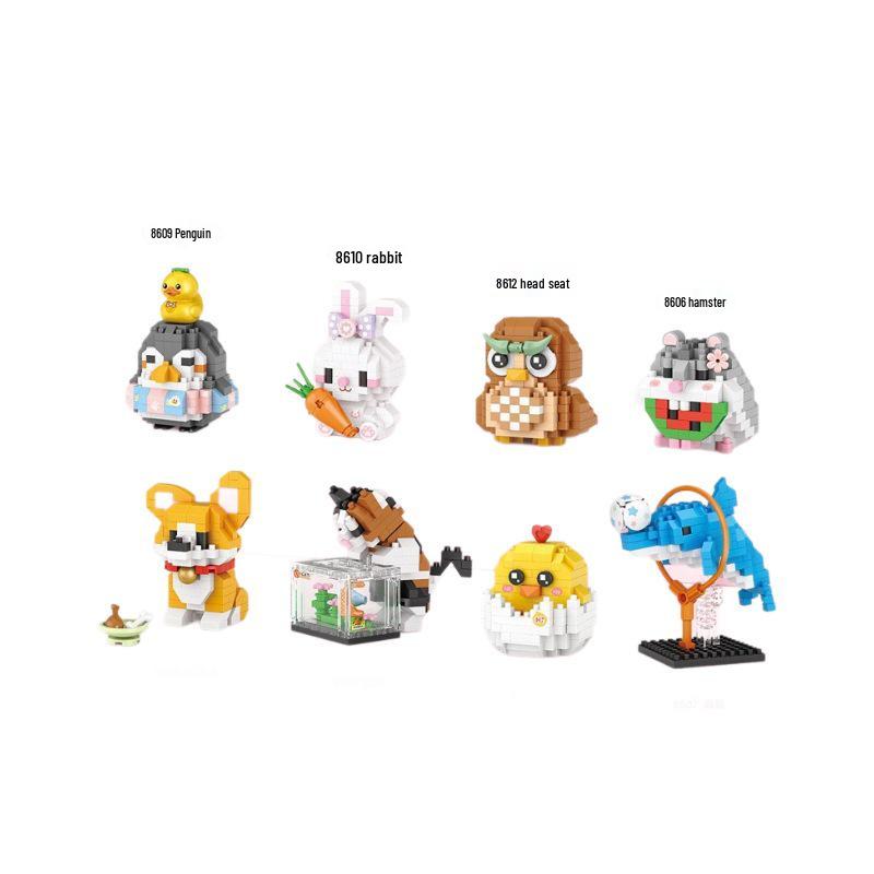 Loz Micro-Particle Pet Shop Ferris Wheel Scene Miniature Building Blocks - Children's Toys & Christmas Gift