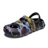 Men'S Large-Size Bag Head Slippers, Wear Non-Slip Graffiti Camouflage Hole Shoes, Step On Shit Sports Beach Sandals
