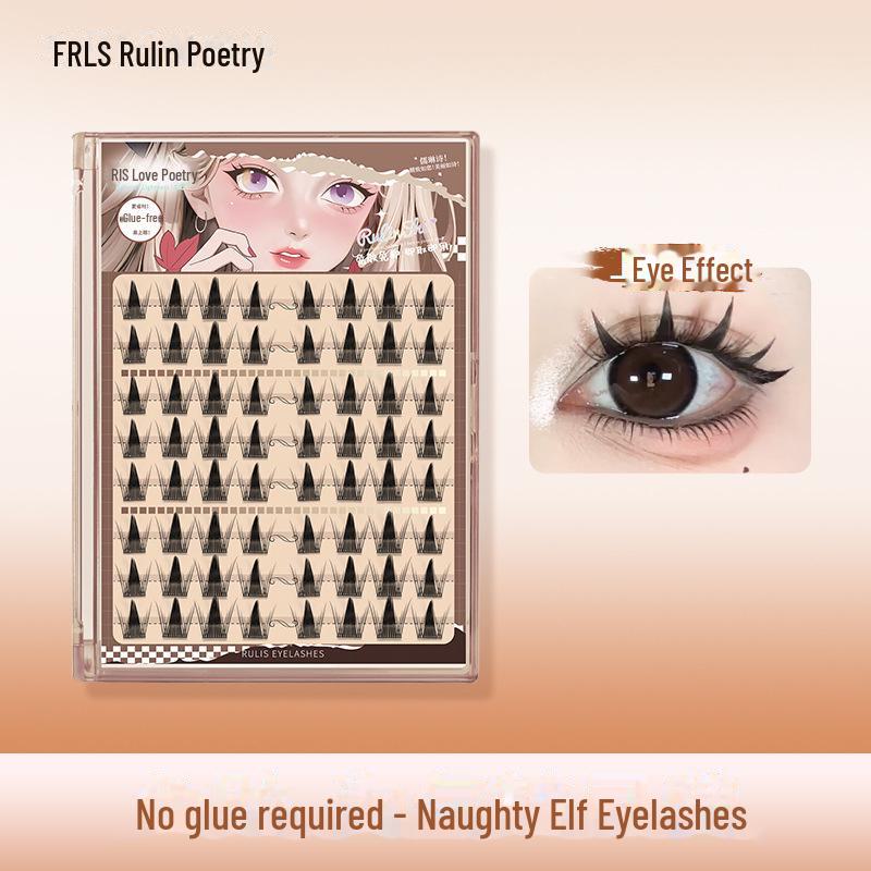 

Накладные ресницы 5D Baby Curve без клея — сверхъестественные, легко наносятся, в стиле комиксов, с сегментацией по одному пучку.