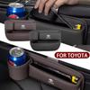 Pour Toyota NOUVEAU Sac de Rangement pour Siège de Voiture en Cuir PU Boîte Organisateur Multifonctionnelle pour Espace Gazoo Racing Corolla Crown Yaris Chr Auris Rav4