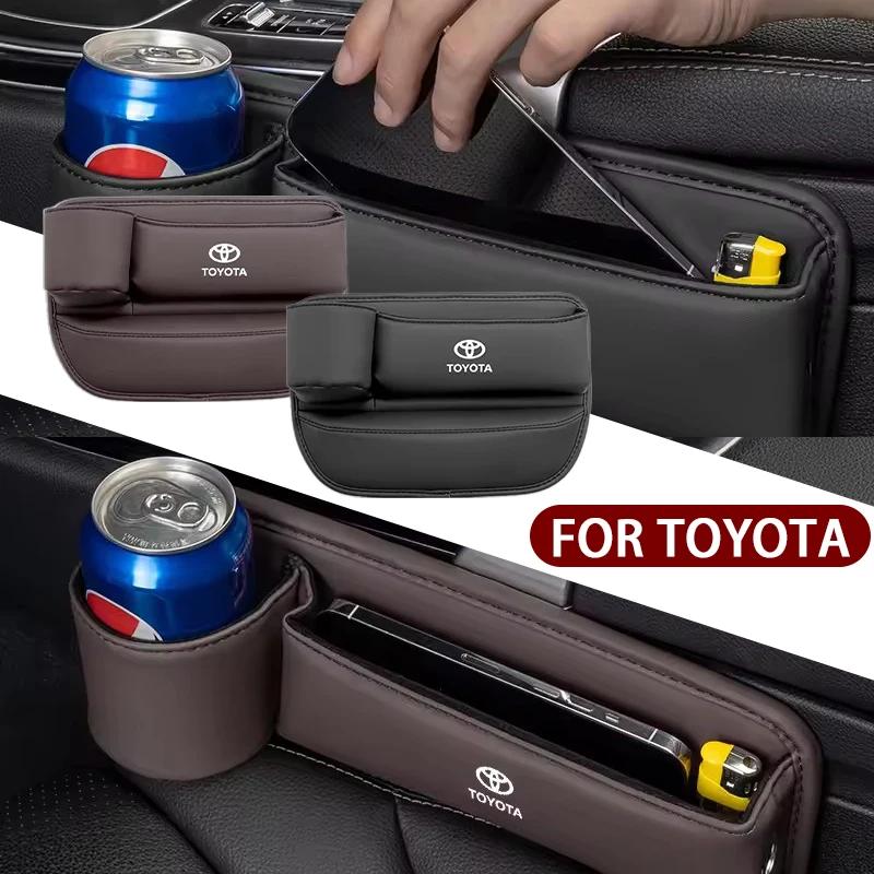 Pour Toyota NOUVEAU Sac de Rangement pour Siège de Voiture en Cuir PU Boîte Organisateur Multifonctionnelle pour Espace Gazoo Racing Corolla Crown Yaris Chr Auris Rav4