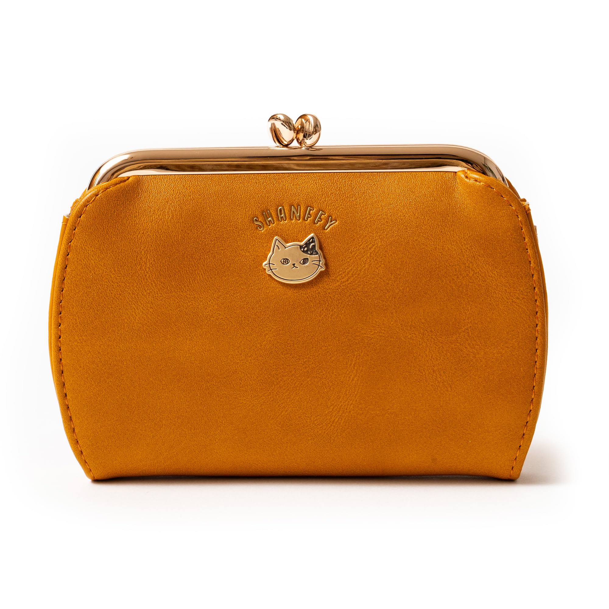 

Женский кошелек Chanfee с застежкой-клапаном, милый дизайн с кошкой (желтый)