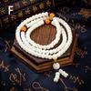 White Jade Bodhi Seed 108-Bead Mala Bracelet - Personalized Design