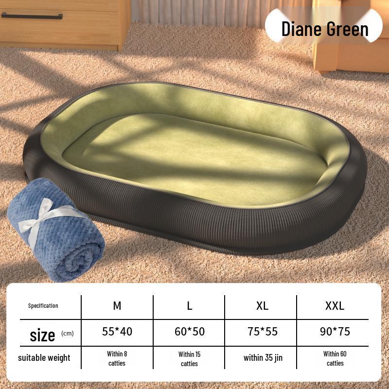 Four Seasons Pet Nest: Removable, Washable Dog & Cat Bed with Cushion, Ideal for Winter Warmth