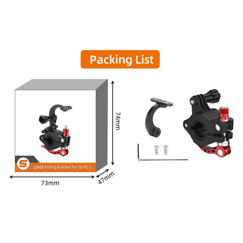thumbnail image 2 of ZJRXM Bicycle Mount Bracket For DJI Mini 3 Pro RC Control, Bicycle Remote Control Mount Holder 2 of 12