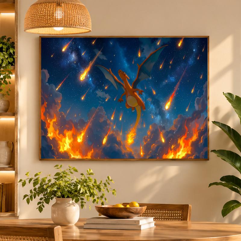 5D Diamond Painting Charizard DIY Full Drill Diamond Art Kit Home Decoration