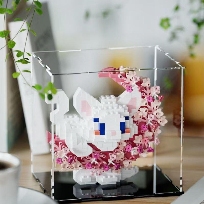 Compatible Leji Building Blocks: Pompompurin, Kuku Mi Flower Moon Cartoon Doll Ornaments