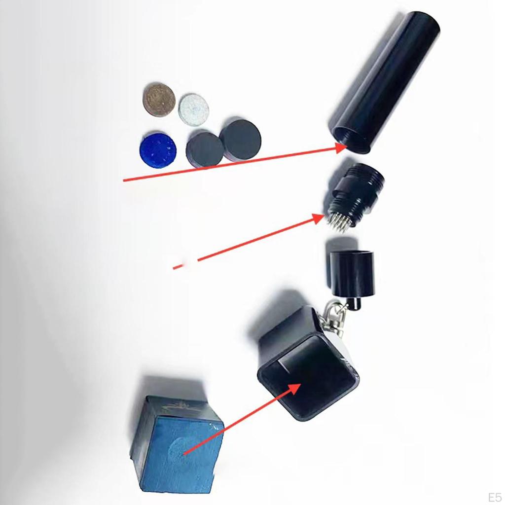 Aluminum Alloy Billiards Snooker Pool Chalk Holder Billiard Case Chalkers Professional for