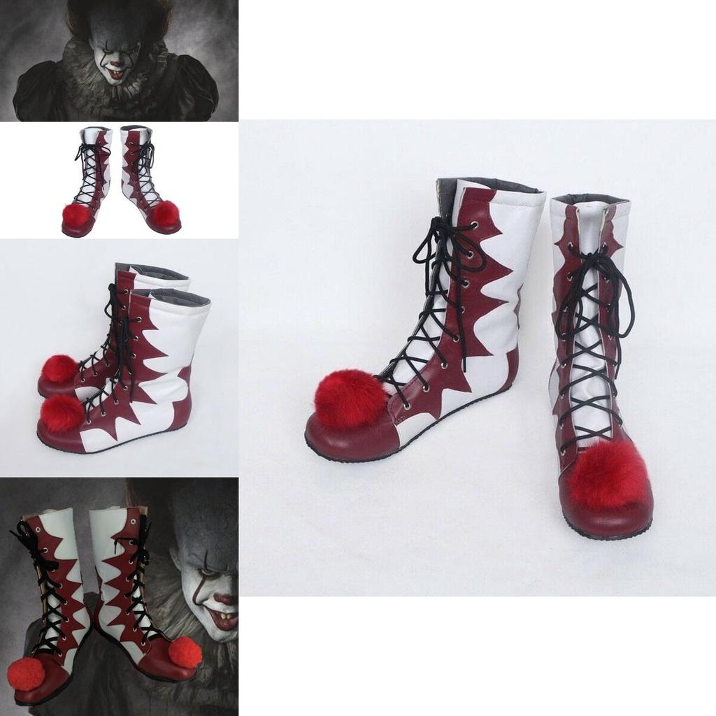 Comfortable Joker Pennywise Cosplay It Horror Clown Killer Carnival Shoes For Halloween
