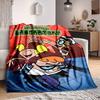 1pc Dexter's Laboratory Cozy Print Blanket Lightweight Warm Flannel Throw Blanket For Sofa, Bed, Living Room