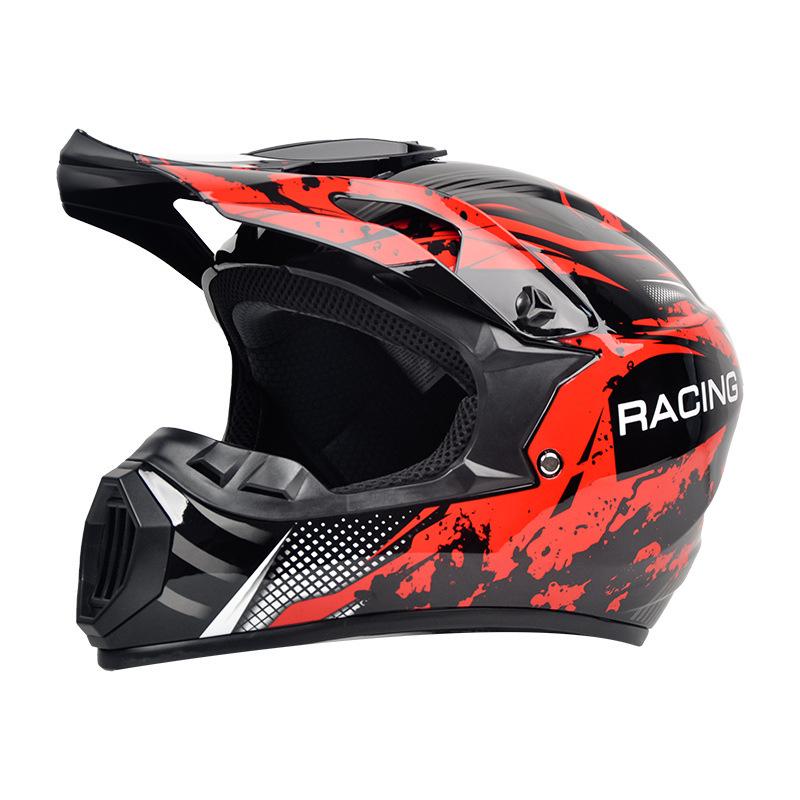 DOT-Certified Full Face Off-Road Motorcycle and Mountain Bike Safety Helmet