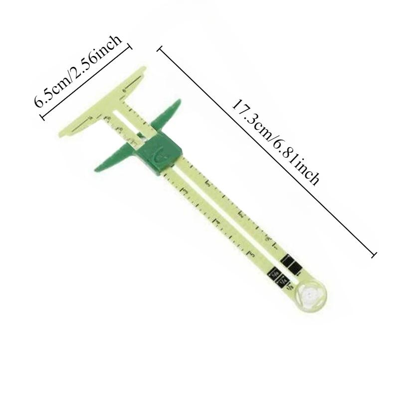 

1 шт. Многофункциональная режущая чертежная линейка, швейная лоскутная линейка, скользящий калибр, настраиваемая линейка, инструменты для квилтинга
