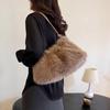 Women's Autumn & Winter Fashion Handbag: Versatile Korean-Style, Large Capacity, Furry Shoulder Tote